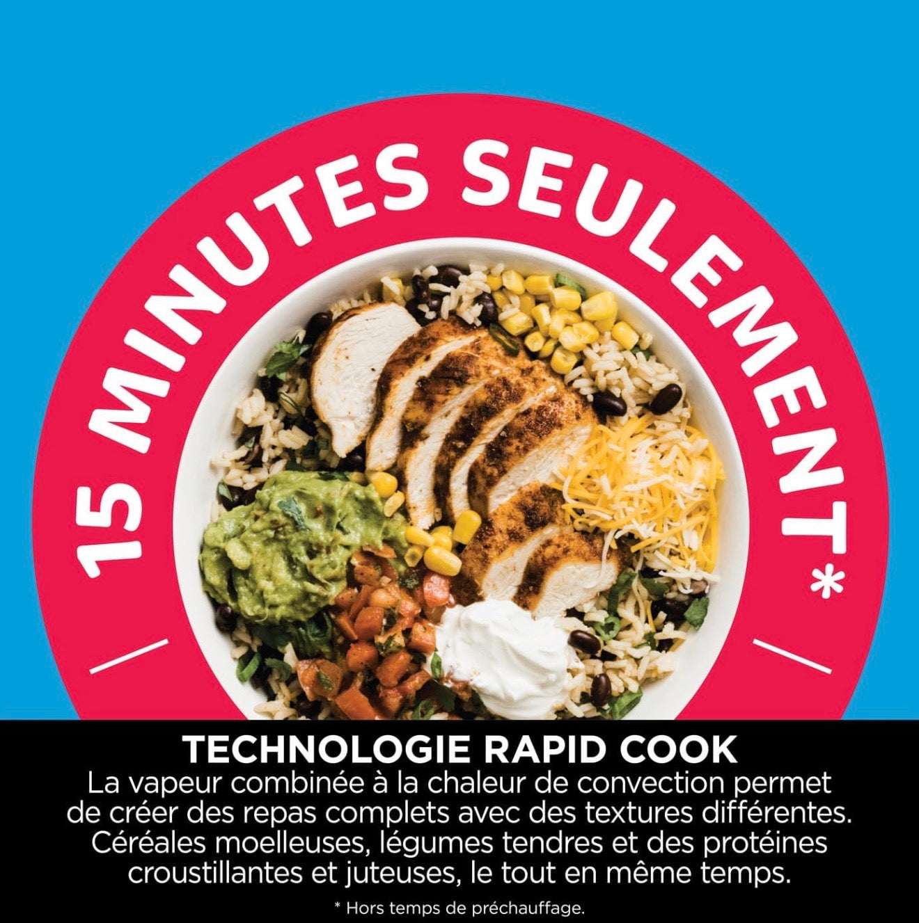 Ninja Speedi multicuiseur 10-en-1 vapeur/air,cuisson sans huile, nettoyage facile 5,7L, noir/cuivre