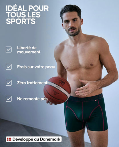 DANISH ENDURANCE Boxers de Running, Jambes Longues ou Normales, Lot de 6
Boxers de Sport Jambes Longues ou Normales, Caleçons Respirants et Anti-Frottement, pour la Course et la Salle de Sport