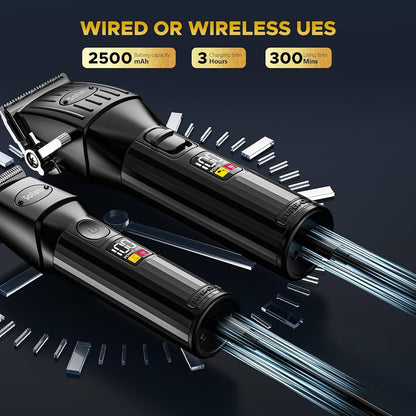 Tondeuse Cheveux Hommes，tondeuse à cheveux professionnelle et tondeuse à barbe pour homme, tondeuse à cheveux contour pour homme, kit de coupe de cheveux, kit de coupe de cheveux, cadeau