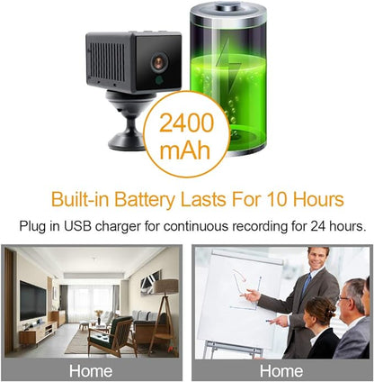 Mini Caméra de Surveillance WiFi 1080P avec Vision Nocturne Automatique grand angle neuve