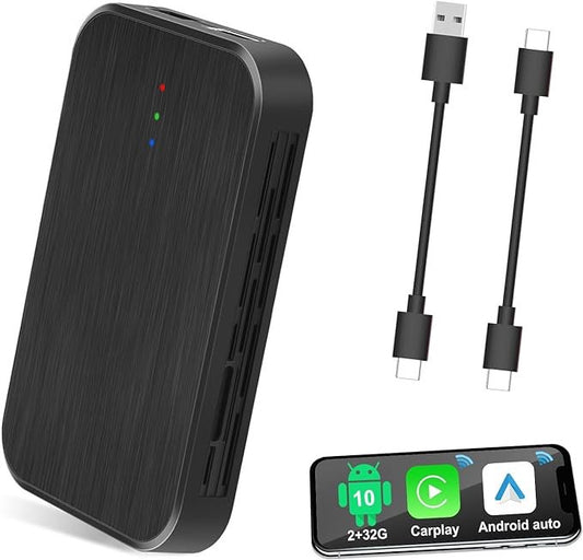 Adaptateur Sans Fil Apple CarPlay et Android Auto Android 10.0 2+32G flambant neuf