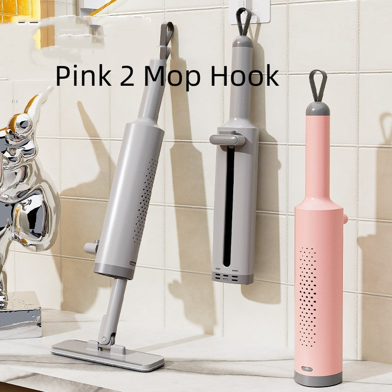 Mini serpserpilliè Auto-Pressible Rotative Avec Brosse À Crevasse Sans Lavage À La Main Avec 2 Tampons En Microfibre Réutilisables