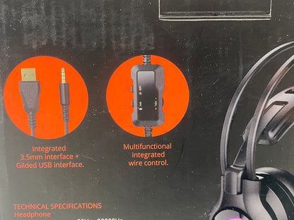 Casque Gaming PS4 Xbox One PC, avec Micro Anti Bruit Control Audio intégré Neuf