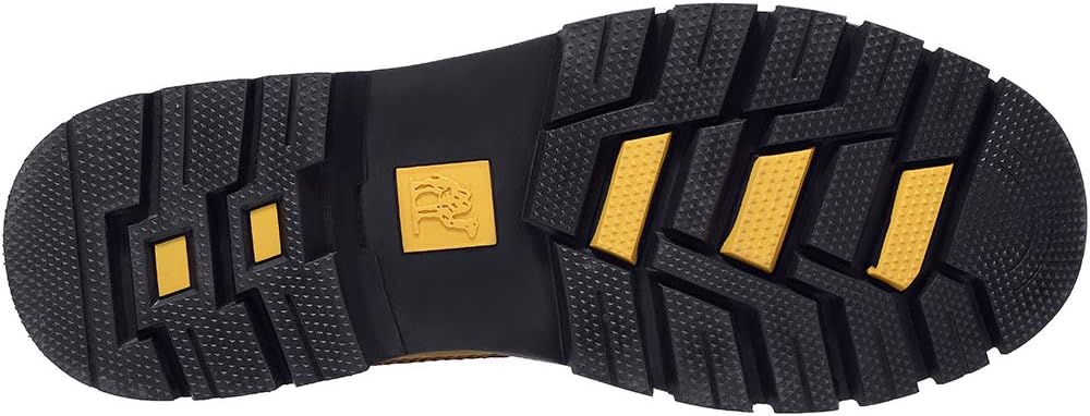 CAMEL CROWN Bottes à lacets Bottes de combat pour hommes Bottes de travail Bottes pour hommes Chaussures de travail en cuir Bottes de travail classiques à tige courte pour extérieur Bottes de loisirs antidérapantes