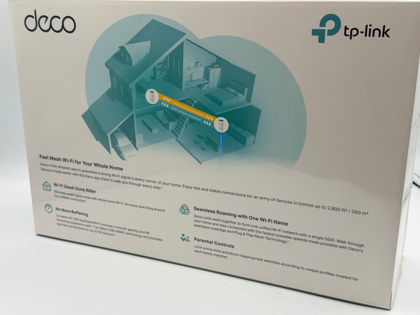 TP-Link Deco M4 (2-pack) Systèmes WiFi Mesh performant - Contrôle parental - Ports Ethernet Gigabit - Couverture WiFi jusqu'à 260m2 - Compatible avec Amazon Alexa et IFTTT