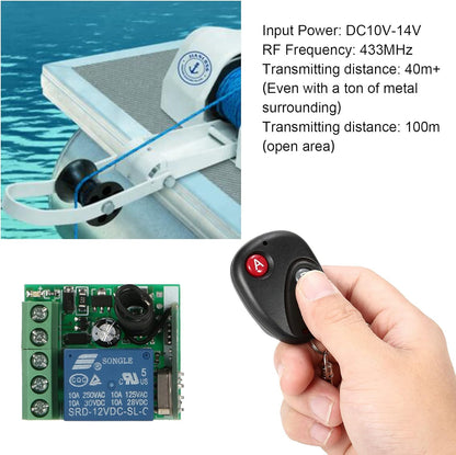 Smart Home 433Mhz DC 12V 1CH Commutateur à distance sans fil Récepteur de relais Émetteur Module de commutateur de télécommande universel et émetteur RF 1527 télécommandes
