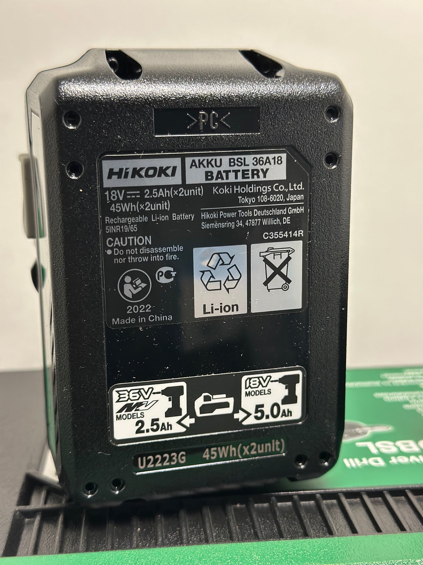 Perceuse-visseuse HIKOKI DS18DDWPZ Brushless 18V (2 x 5.0Ah) en coffret