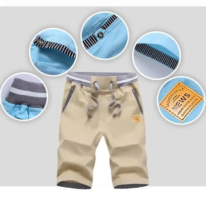 Bermuda homme,Bermuda Homme à cordon de serrage,Bermuda de jogging de sport-Bleu Foncé