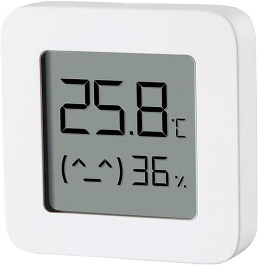 Moniteur de température et d’humidité Xiaomi Mi 2 thermomètre d'intérieur connectée Blanc, écran LCD 1,5", Bluetooth, Batterie Longue durée - Version française
