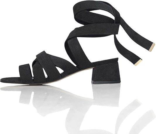 find. Molly Sandales Femme, Noir (Black), 39 EU