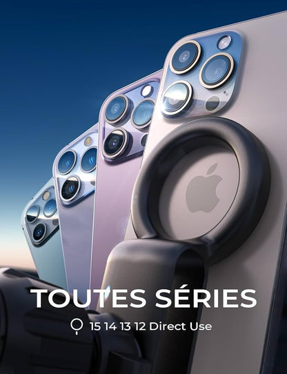 LISEN Support Téléphone Voiture Magsafe, Clip Améliorer 2024 [30 Super Aimants Puissants] [Case Friendly] Support Magnetique Porte Telephone Voiture Aimanté pour Tous Les pour iPhone 15 14 13 Pro Max