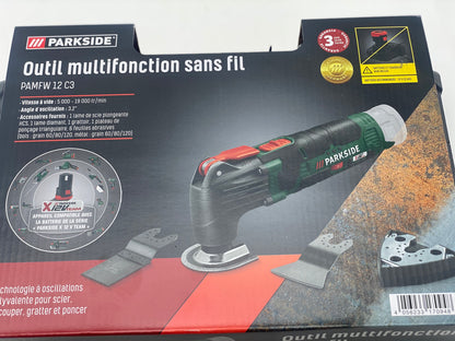 PARKSIDE® Outil Multifonctions sans fil 12 V sans batterie ni chargeur Neuve