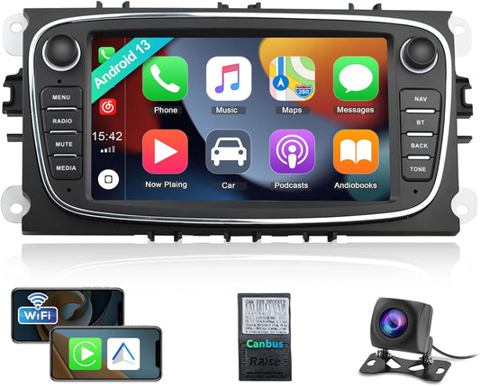 Autoradio 2+32G Android 11- 2 Din avec Carplay pour Ford Focus Mondeo Galaxy Kuga C-Max S-Max neuf