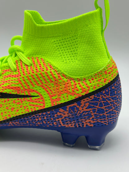 Chaussures de Football Homme Professionnel Chaussures de Futsal Antidérapants pour l'entraînement Athlétisme Adolescents High Top Chaussures de Sport