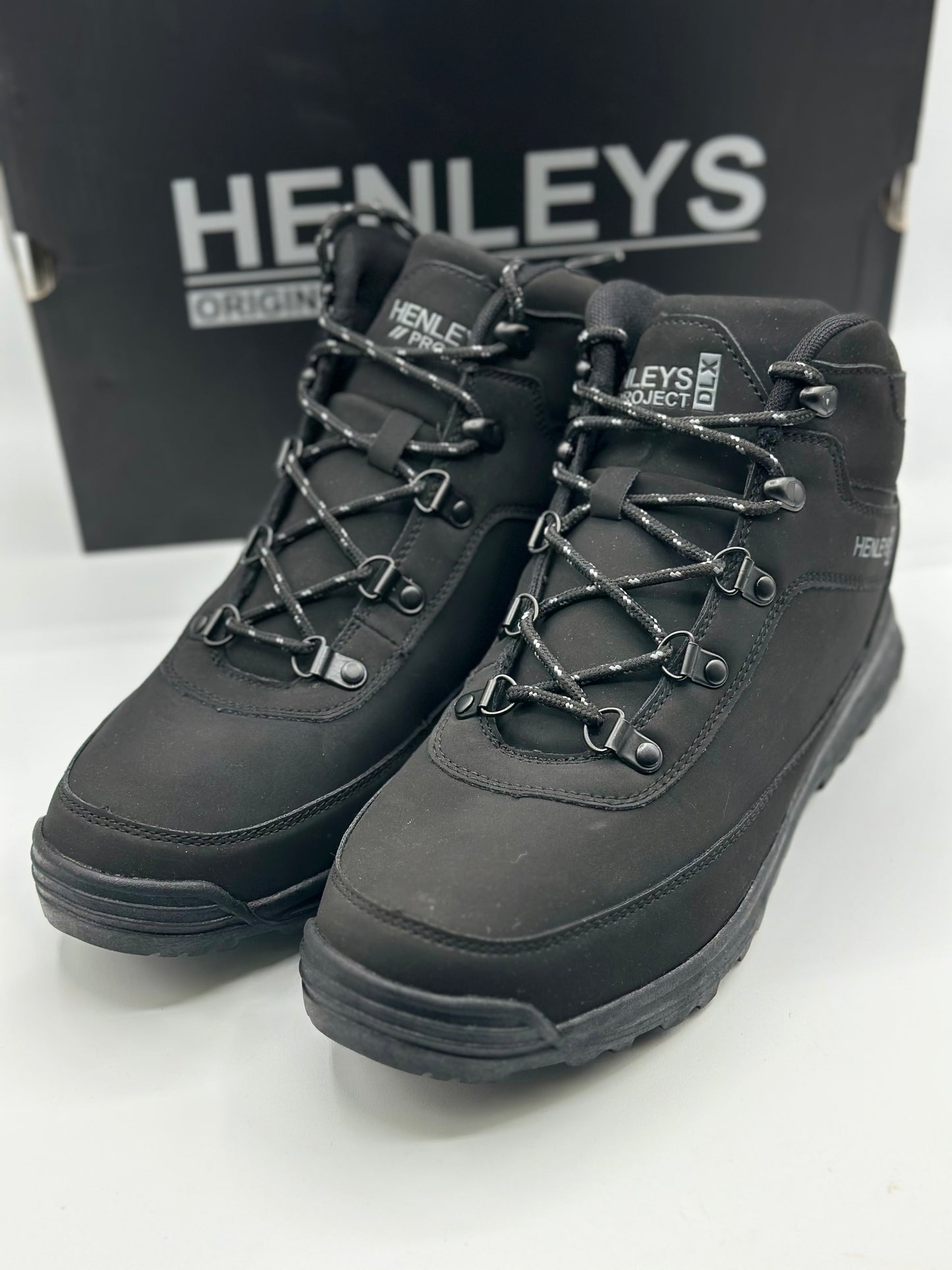Henlys Chaussures de randonnée pour homme Noir