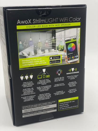 Ampoule WiFi AwoX StriimLIGHT avec haut parleur intégrée