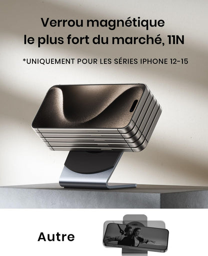 Chargeur Magsafe pour smartphone, 15W Wireless Induction, Magnétique sans Fil avec ventilateur