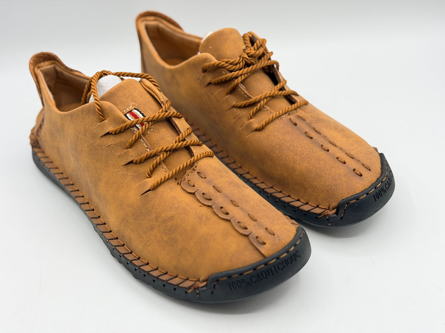 Chaussures en cuir décontractées pour hommes Mocassins athlétiques légers Chaussures à enfiler à la mode