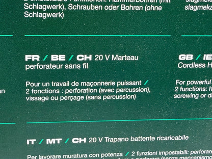 Perceuse à percussion sans fil PARKSIDE 20V puissante