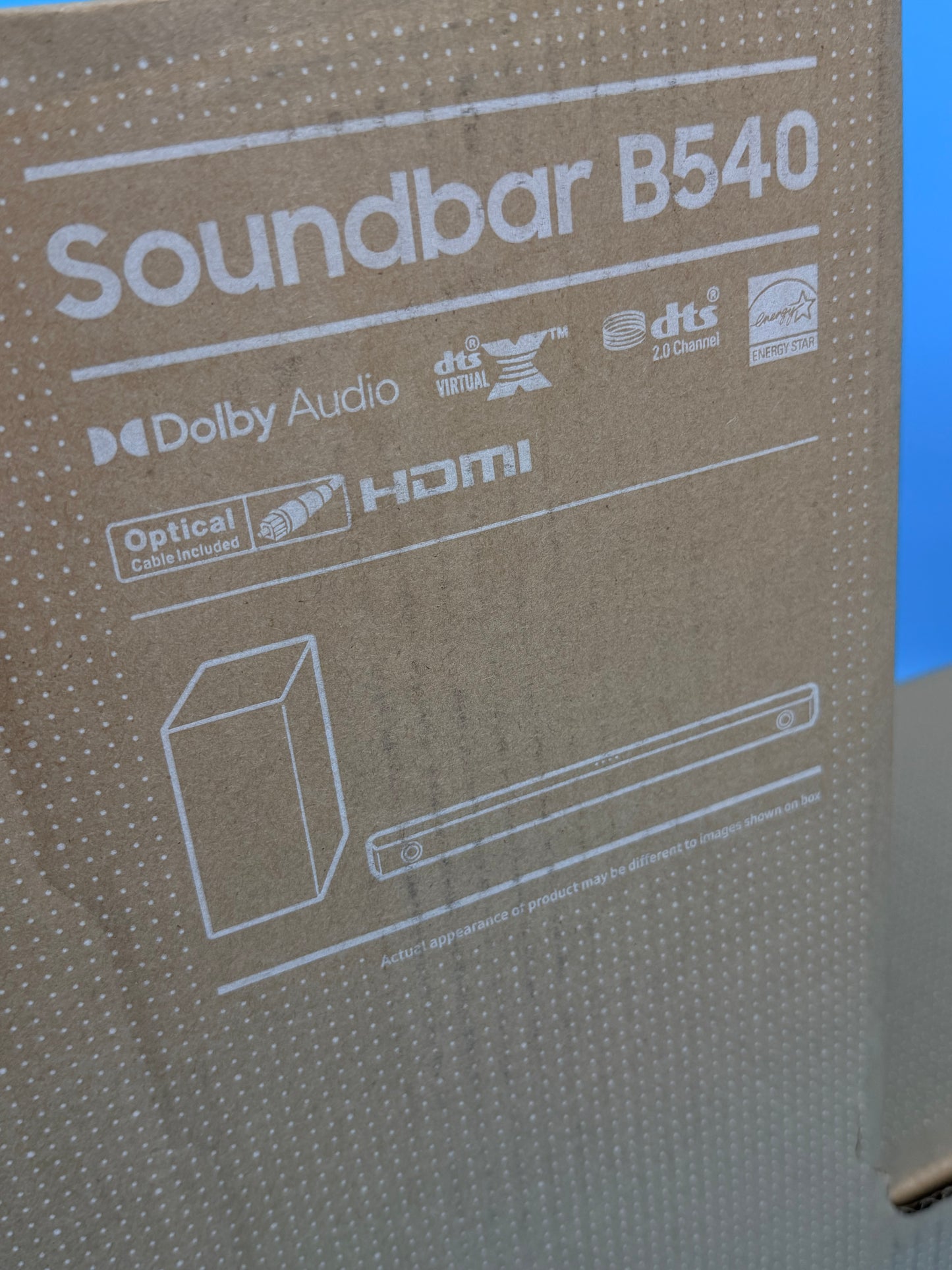 Samsung HW-B540 Barre de Son B 2.1 canaux , Dolby 2.0 et DTS Virtual:X, Adaptive Sound Lite, GameNoire
