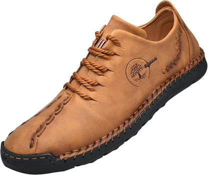 Chaussures en cuir décontractées pour hommes Mocassins athlétiques légers Chaussures à enfiler à la mode