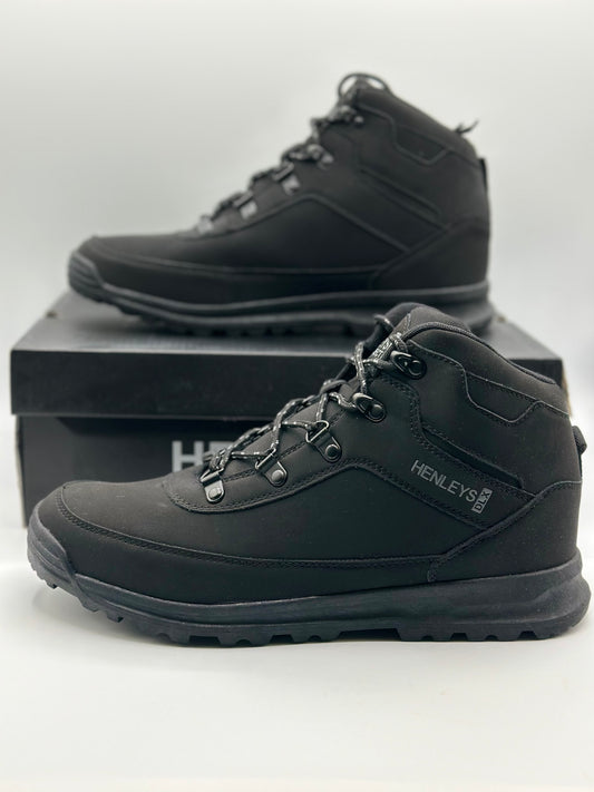 Henlys Chaussures de randonnée pour homme Noir