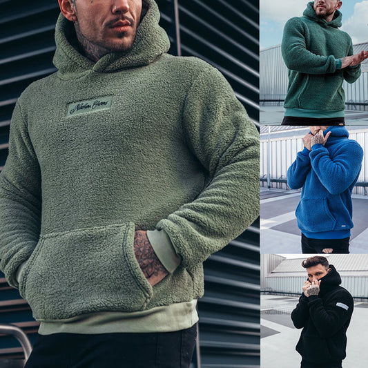Hoodie "Teddy-Plush" – Sweat à Capuche Ultra-Doux & Grande Poche Kangourou