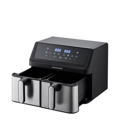 FRITEUSE SANS HUILE - ARTHUR MARTIN - AIRFRYER - 2 CUVES DE 4,5L - 2000W - AFFICHAGE LED neuve