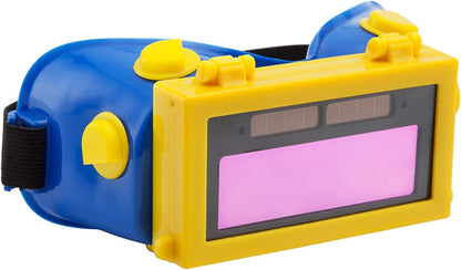 Lunettes de Soudure LCD Batterie Solaire Auto-obscurcissant/assombrissantes Lunette de Protection des Yeux pour Soudage avec Bande