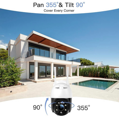 Caméra Surveillance WiFi Exterieure ctronic, 1080P PTZ IP WiFi Suivi Auto Détection Humaine neuve