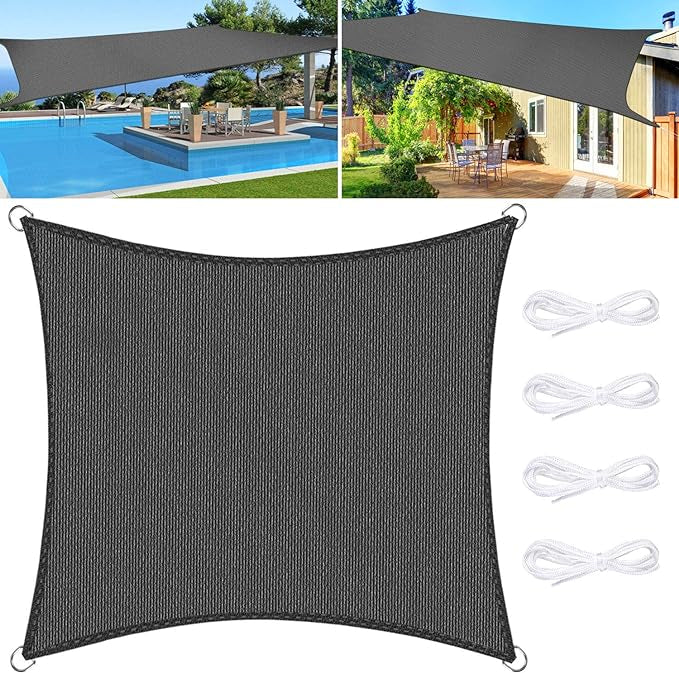 Voile d'Ombrage HDPE Rectangulaire 3x4M Rayons UV Résistante neuf