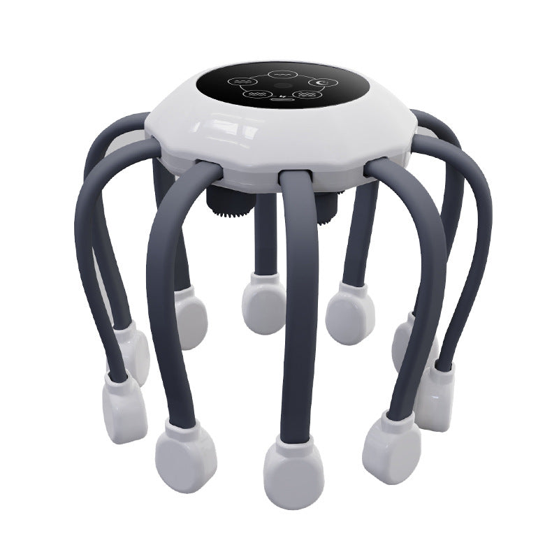Masseur Capillaire "Octo-Relax" – Stimulation par Micro-Vibrations & Design Ergonomique