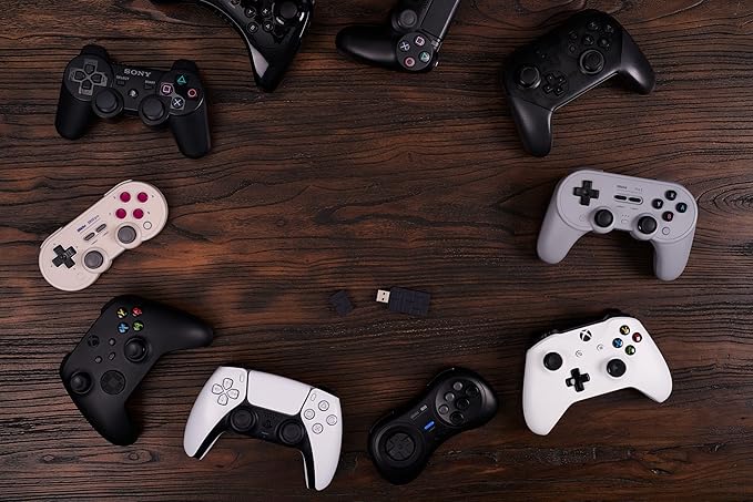 Wireless USB Adapter 2 for Switch, Switch OLED, Windows PC, Mac and Raspberry Pi, pour PS5, PS4, Switch Pro Controller