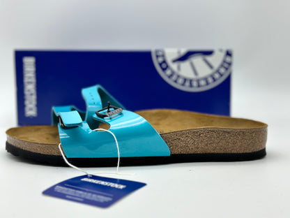 BIRKENSTOCK Ibiza Réglable Double Bandoulière Sandales Mer Bleu Taille 43 Et 42