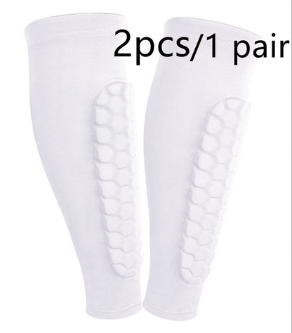 Protège-Tibia "Hexa-Shield" – Manchon de Compression Anti-Collision en Nid d'Abeille