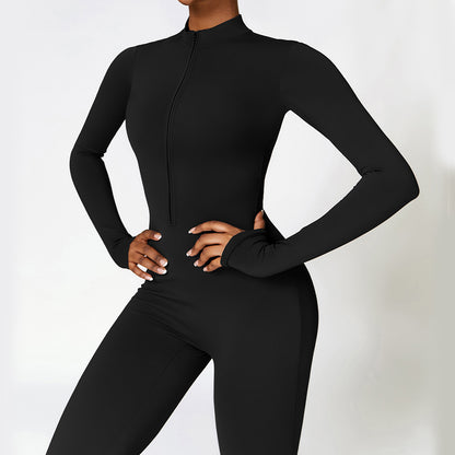 Combinaison "Sculpt-Fit" – Body Intégral Gainant & Col Zippé