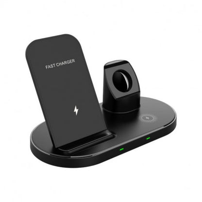 Dock de charge induction Apple 3-en-1 pour iPhone / AirPods / Apple Watch - 18W max - noir