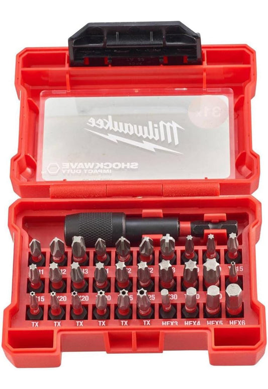 Milwaukee Shockwave 4932472060 Lot de 31 embouts de tournevis