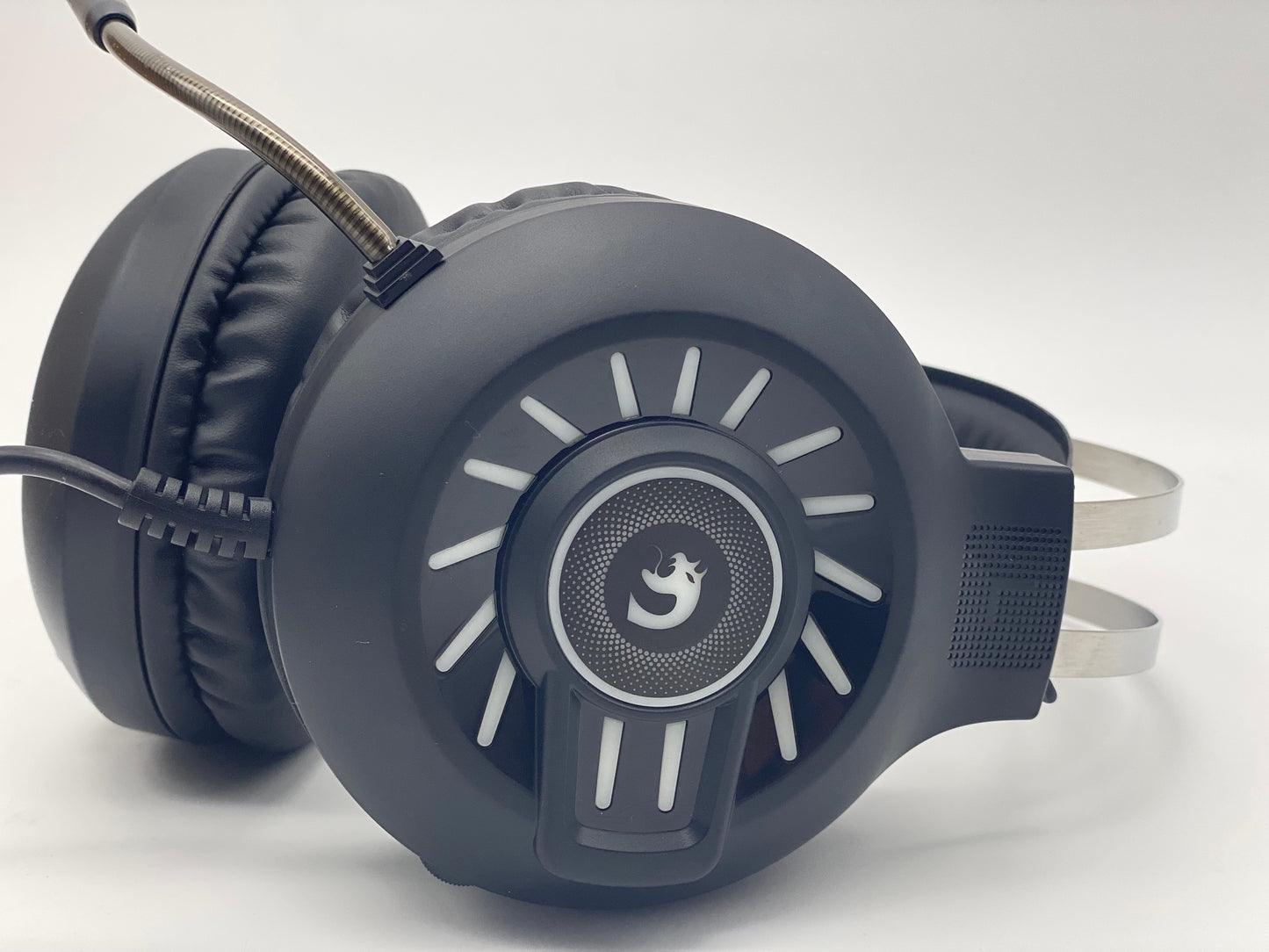 Casque de Jeu, Casque de Jeu Filaire stéréo 3,5 mm avec rétroéclairage Arc-en-Ciel RVB, Son Surround de Casque Professionnel et Microphone à réduction de Bruit, pour PS4 / Xbox One/Mac/PC (Noir)