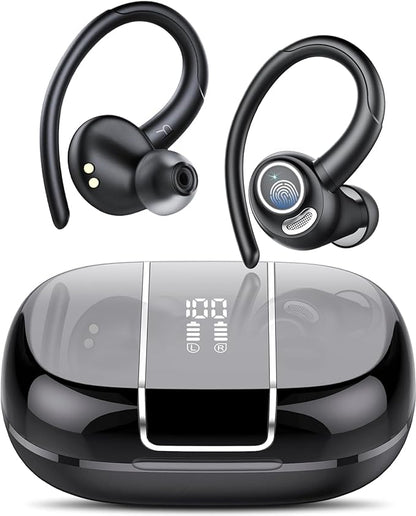 Écouteurs Bluetooth 5.3 Hi-FI Stéréo, 48H Ecouteur sans Fil Sport avec Antibruit CVC8.0 neuves