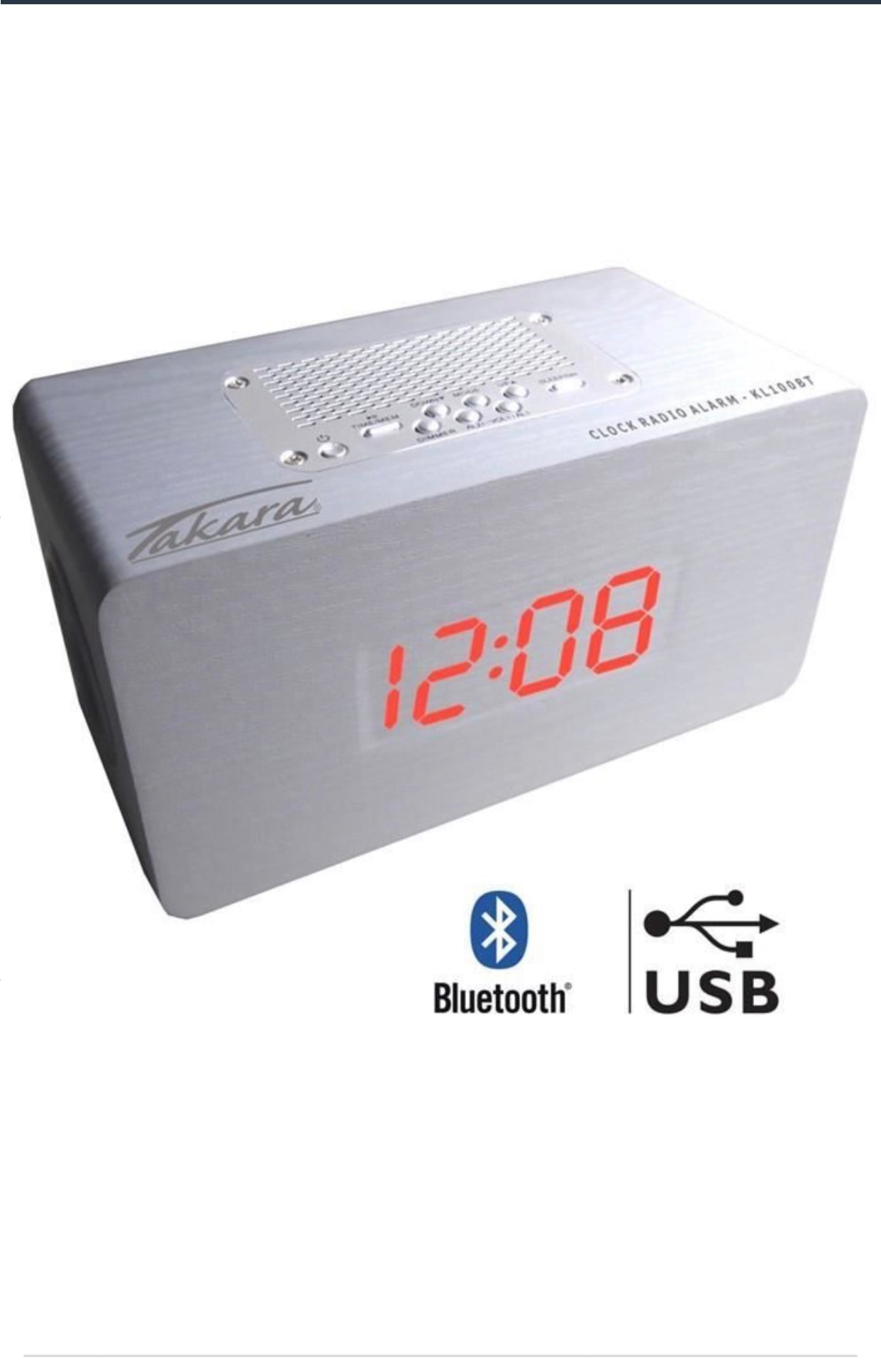 Radio réveil Bluetooth Blanc neuf