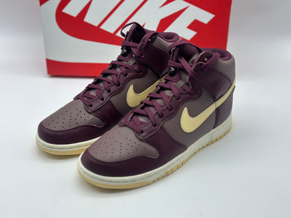 Nike - Dunk High - Baskets montantes - Éclipse prune et bordeaux nuit neuves taille 40,5