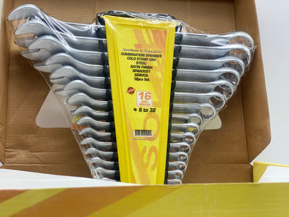 Jeux de 16 pièces clés avec chrome vanadium neuves