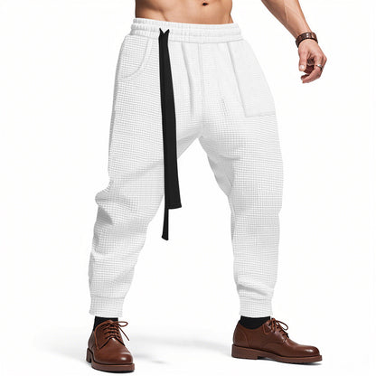 Pantalon "Waffle-Street" – Jogging en Maille Gaufrée & Coupe Relaxed