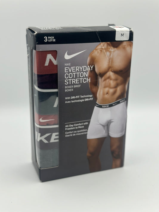 Lot de 3 boxers Nike Trunk neuf tailles M rouge/bordeau/gris