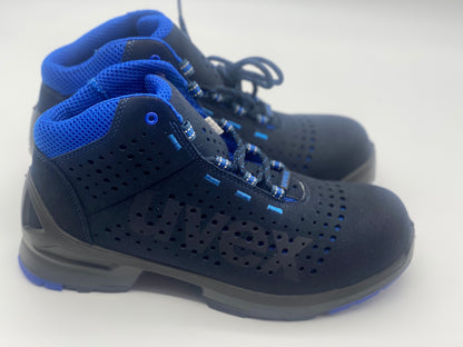 Uvex Baskets de Securite - Chaussure de Travail Montante Perforée - Homme Bleu - Antidérapante - Embout de Protection des Orteils taille 44