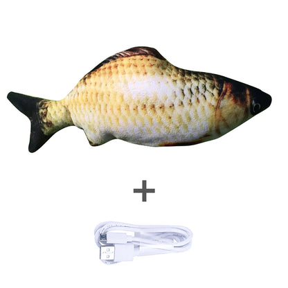 Poisson Interactif "Real-Flop" – Jouet Électrique Sautillant & Rechargeable USB