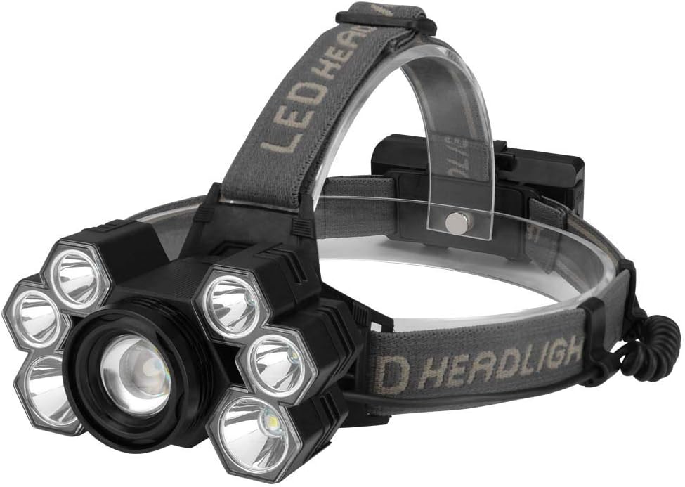 Lampe Frontale puissante livrer sans batterie (compatible avec les batterie standard)