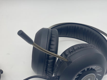 Casque de Jeu, Casque de Jeu Filaire stéréo 3,5 mm avec rétroéclairage Arc-en-Ciel RVB, Son Surround de Casque Professionnel et Microphone à réduction de Bruit, pour PS4 / Xbox One/Mac/PC (Noir)