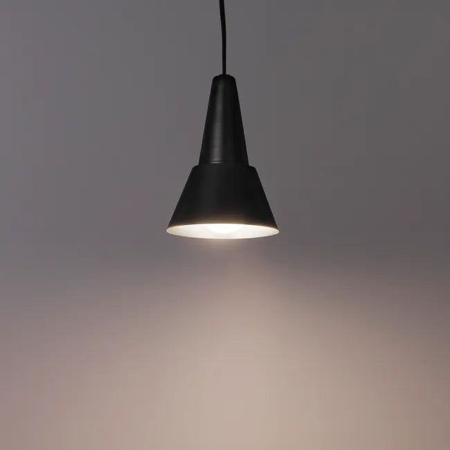 Suspension Mazugi, acrylique, noir, Diam.12 cm INSPIRE, E27